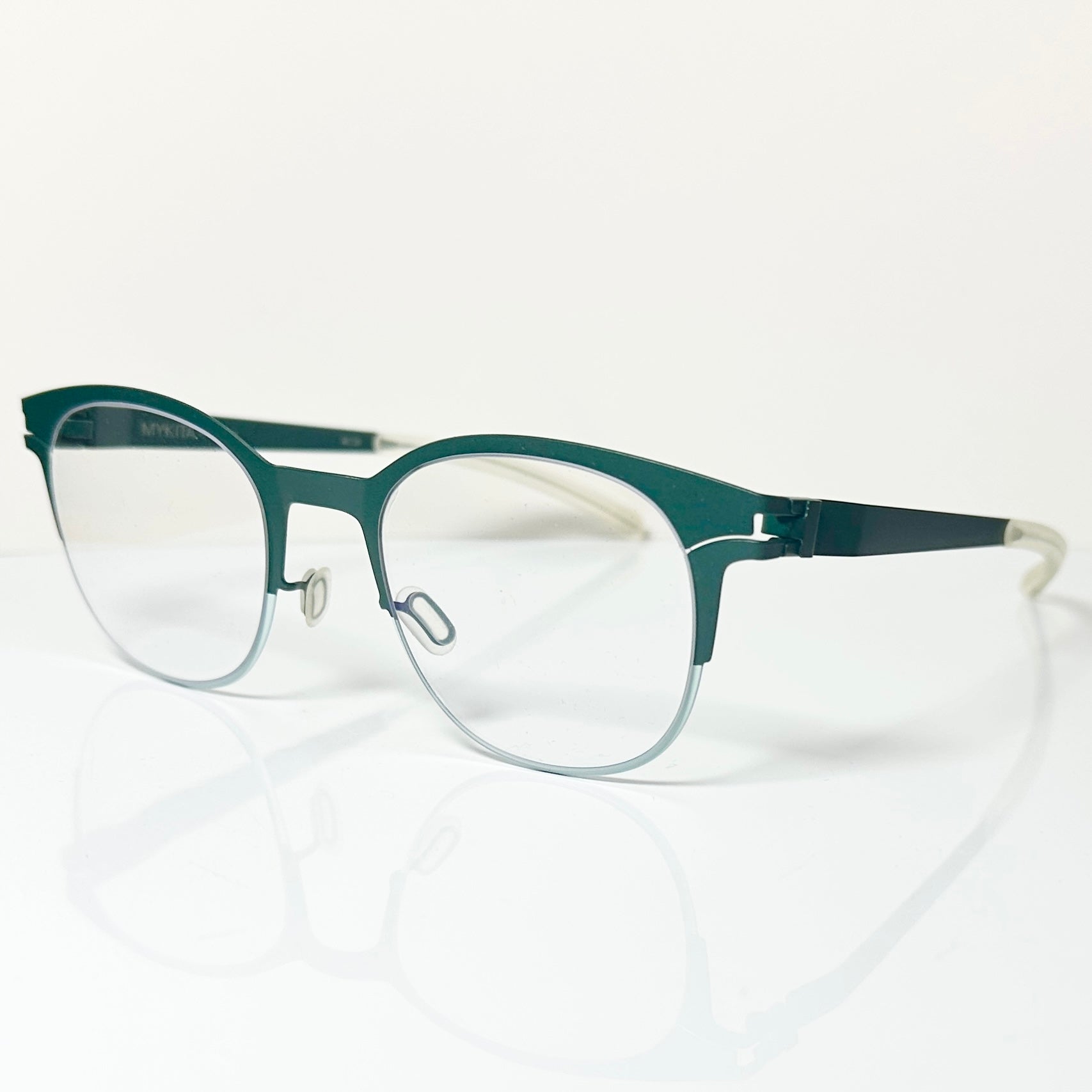 Mykita NO.1 DINAH Col 178 Unisex Eyeglasses Frame in Moss Green - Authentic New