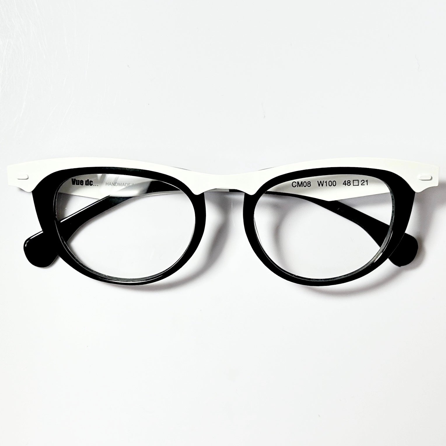 VUE DC CM08 W100 Unisex Eyeglasses Frame in White - Authentic New