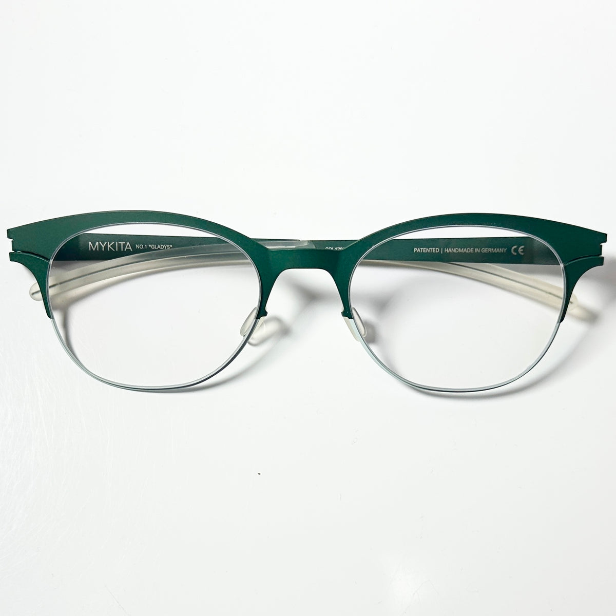 Mykita NO.1 GLADYS Col 178 Unisex Eyeglasses Frame in Moss Green - Authentic New