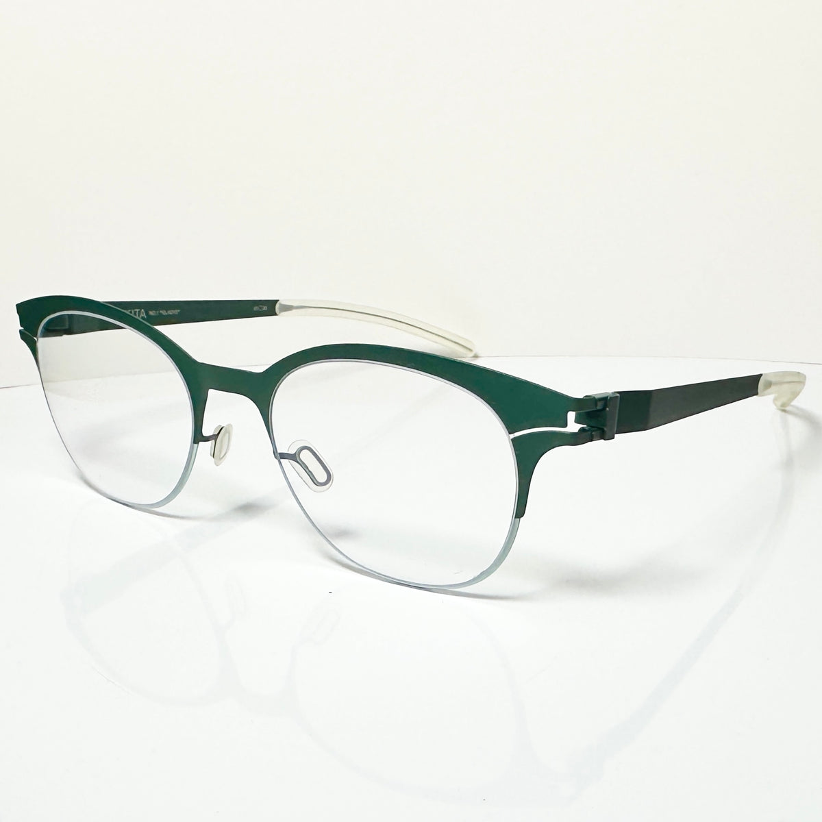 Mykita NO.1 GLADYS Col 178 Unisex Eyeglasses Frame in Moss Green - Authentic New