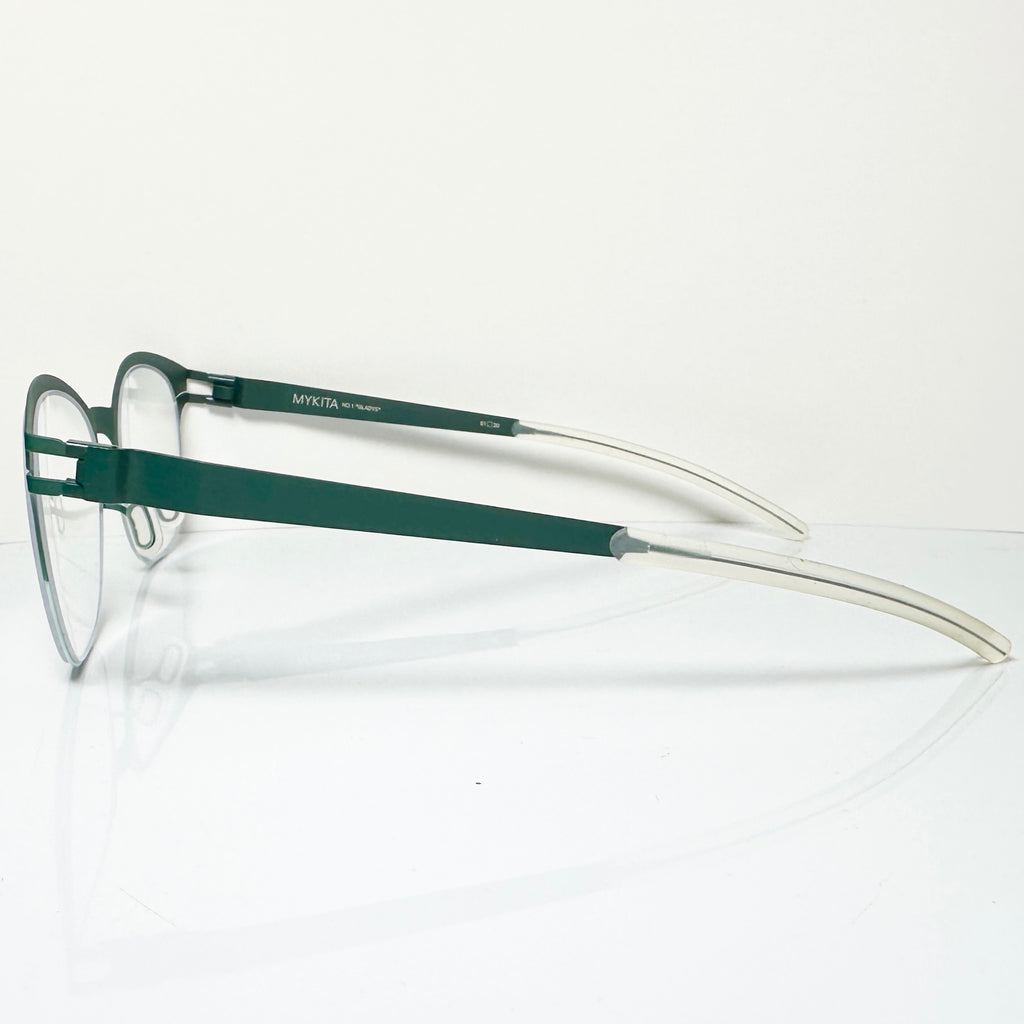 Mykita NO.1 GLADYS Col 178 Unisex Eyeglasses Frame in Moss Green - Authentic New