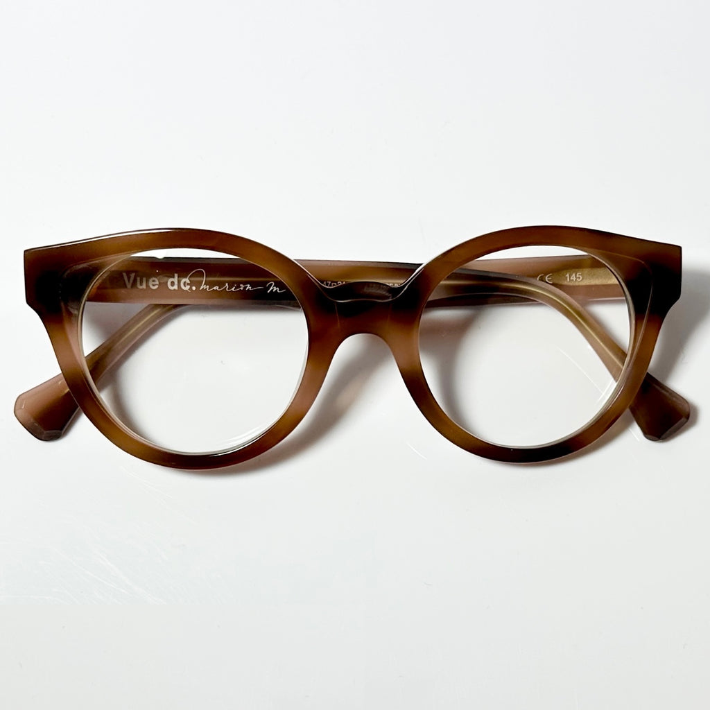 VUE DC GIN Women's Eyeglasses Frame in Milky Tortoise - Authentic New