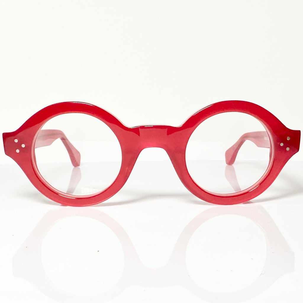 VUE DC RON 679 Round Eyeglasses Frame in Red - Authentic New