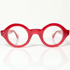 VUE DC RON 679 Round Eyeglasses Frame in Red - Authentic New