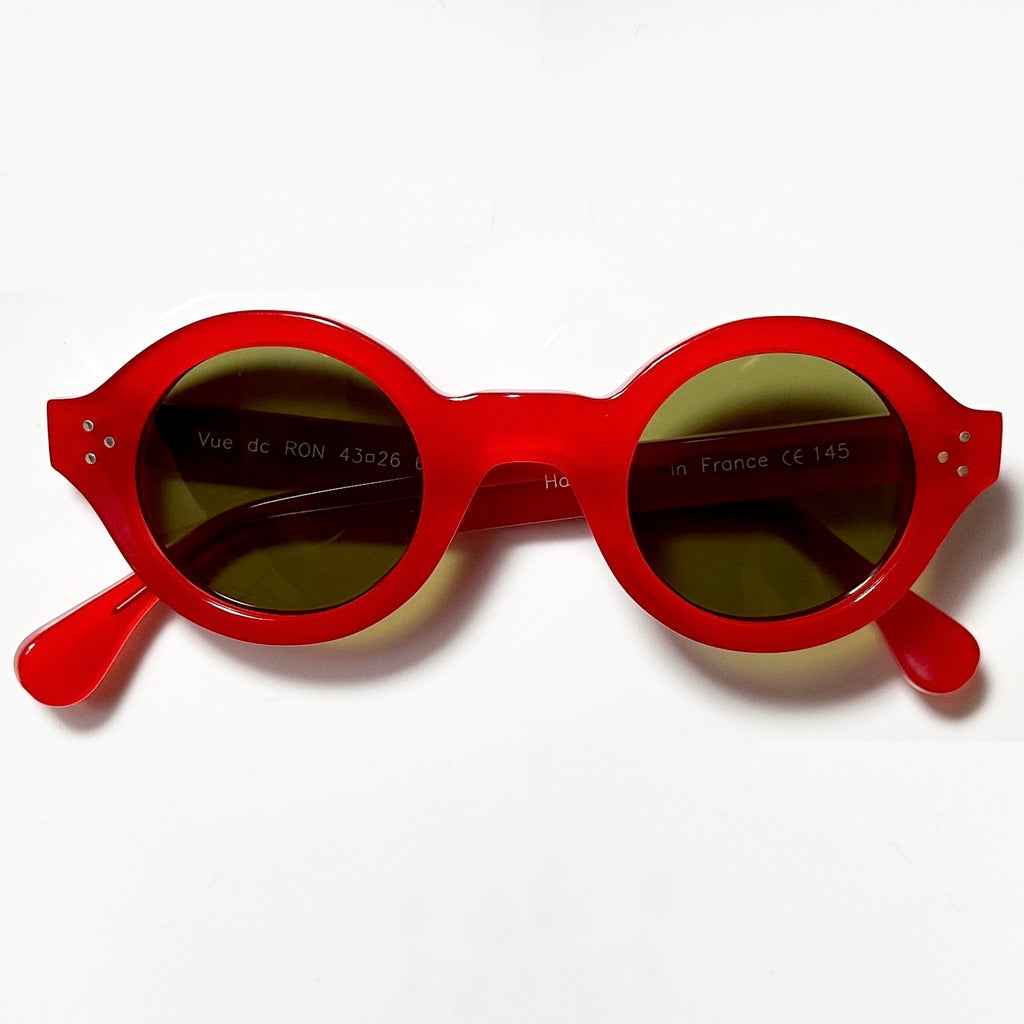 VUE DC RON Round Sunglasses Frame in Red - Authentic New