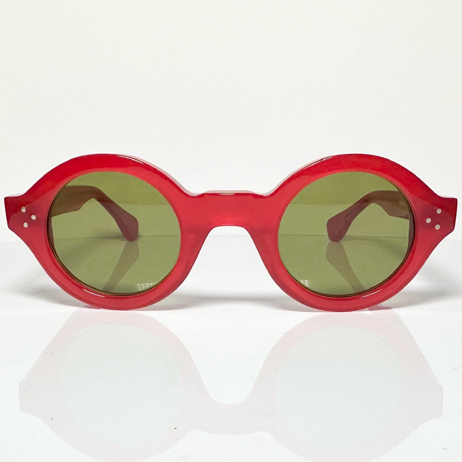 VUE DC RON Round Sunglasses Frame in Red - Authentic New