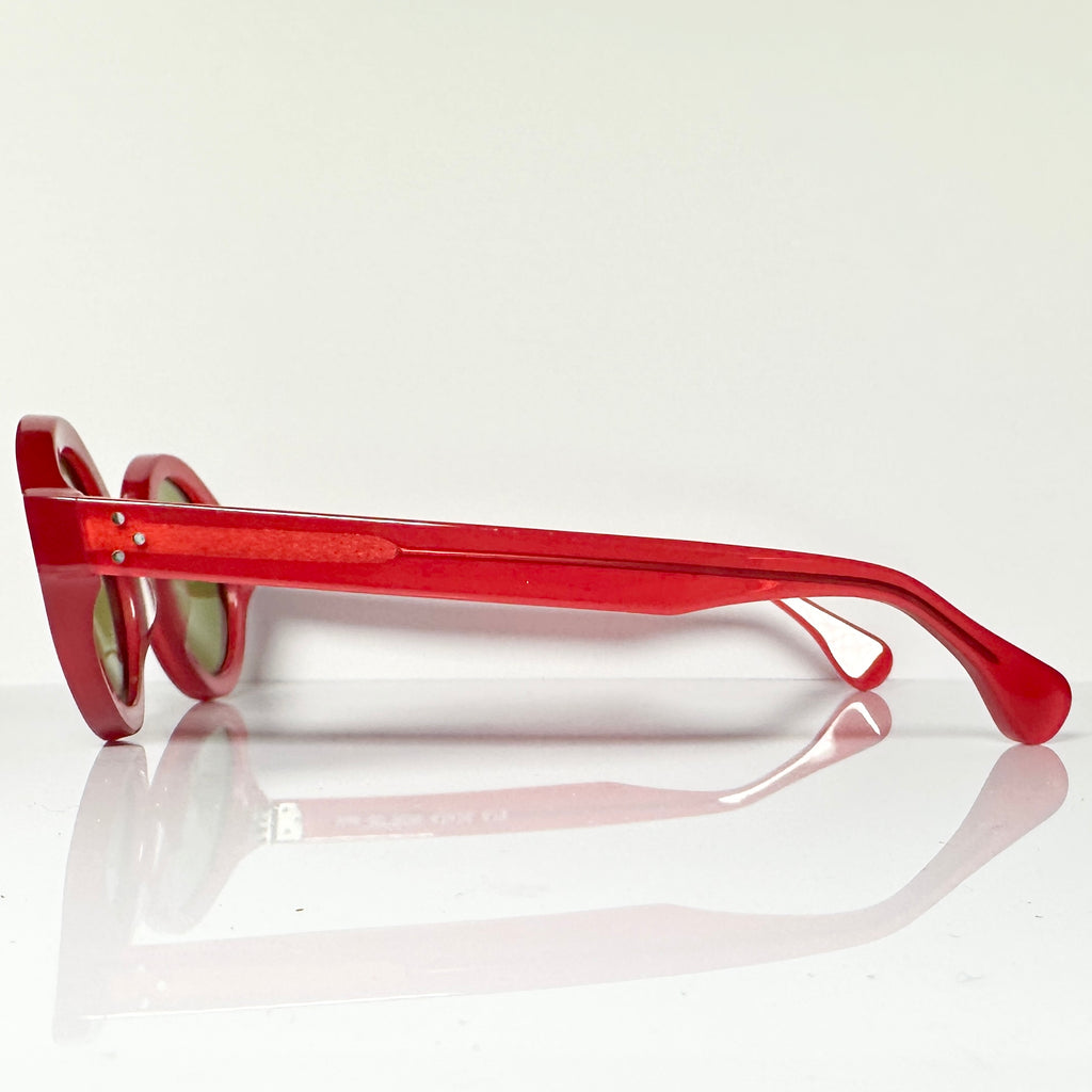 VUE DC RON Round Sunglasses Frame in Red - Authentic New