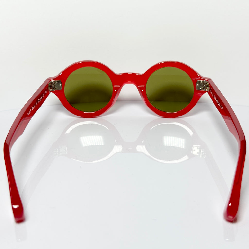 VUE DC RON Round Sunglasses Frame in Red - Authentic New