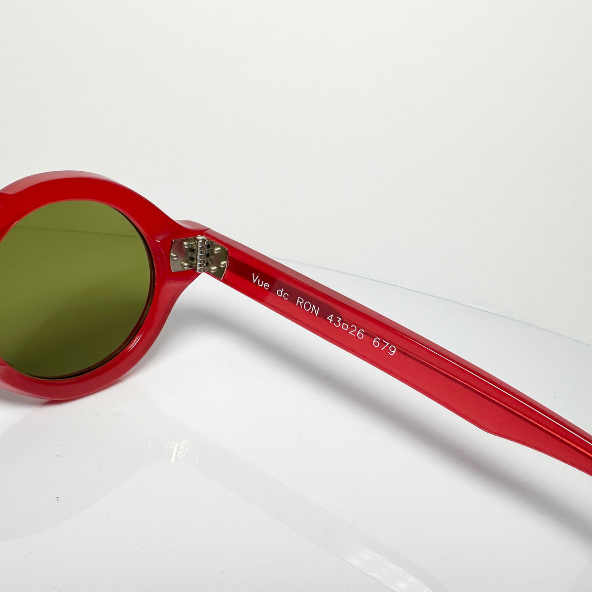 VUE DC RON Round Sunglasses Frame in Red - Authentic New