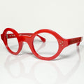 VUE DC RON Round Eyeglasses Frame in Red - Authentic New