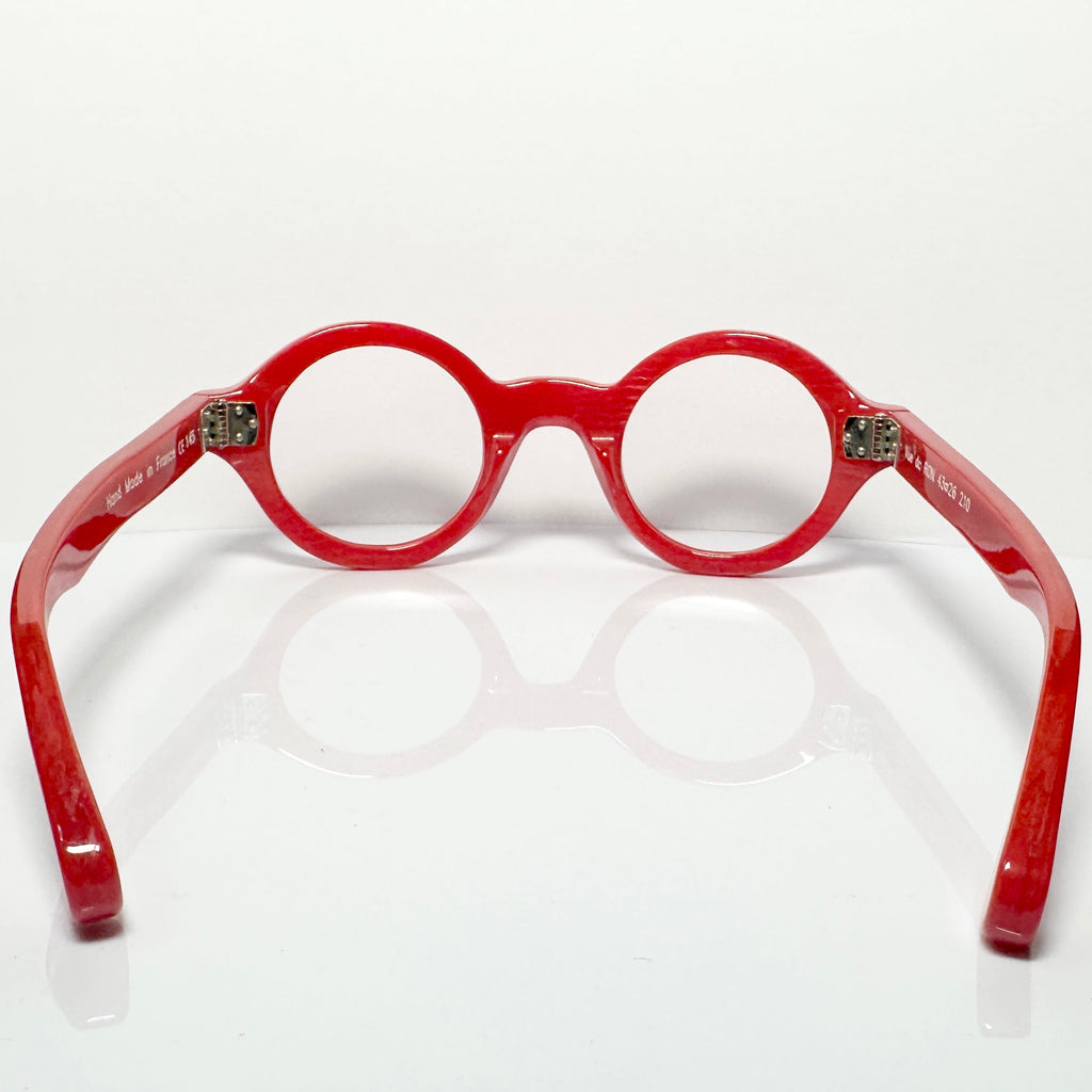 VUE DC RON Round Eyeglasses Frame in Red - Authentic New