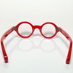 VUE DC RON Round Eyeglasses Frame in Red - Authentic New