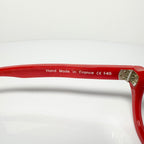 VUE DC RON Round Eyeglasses Frame in Red - Authentic New