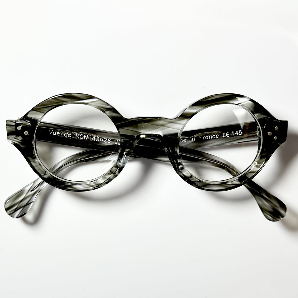 VUE DC RON J20 Unisex Eyeglasses Frame in Flamed Horn - Authentic New