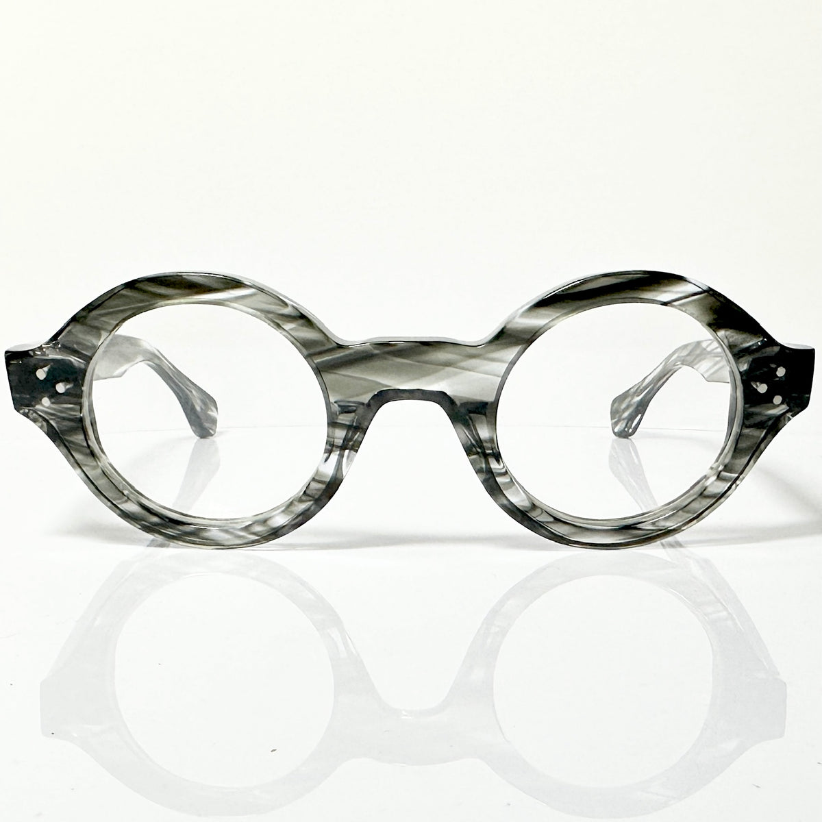 VUE DC RON J20 Unisex Eyeglasses Frame in Flamed Horn - Authentic New