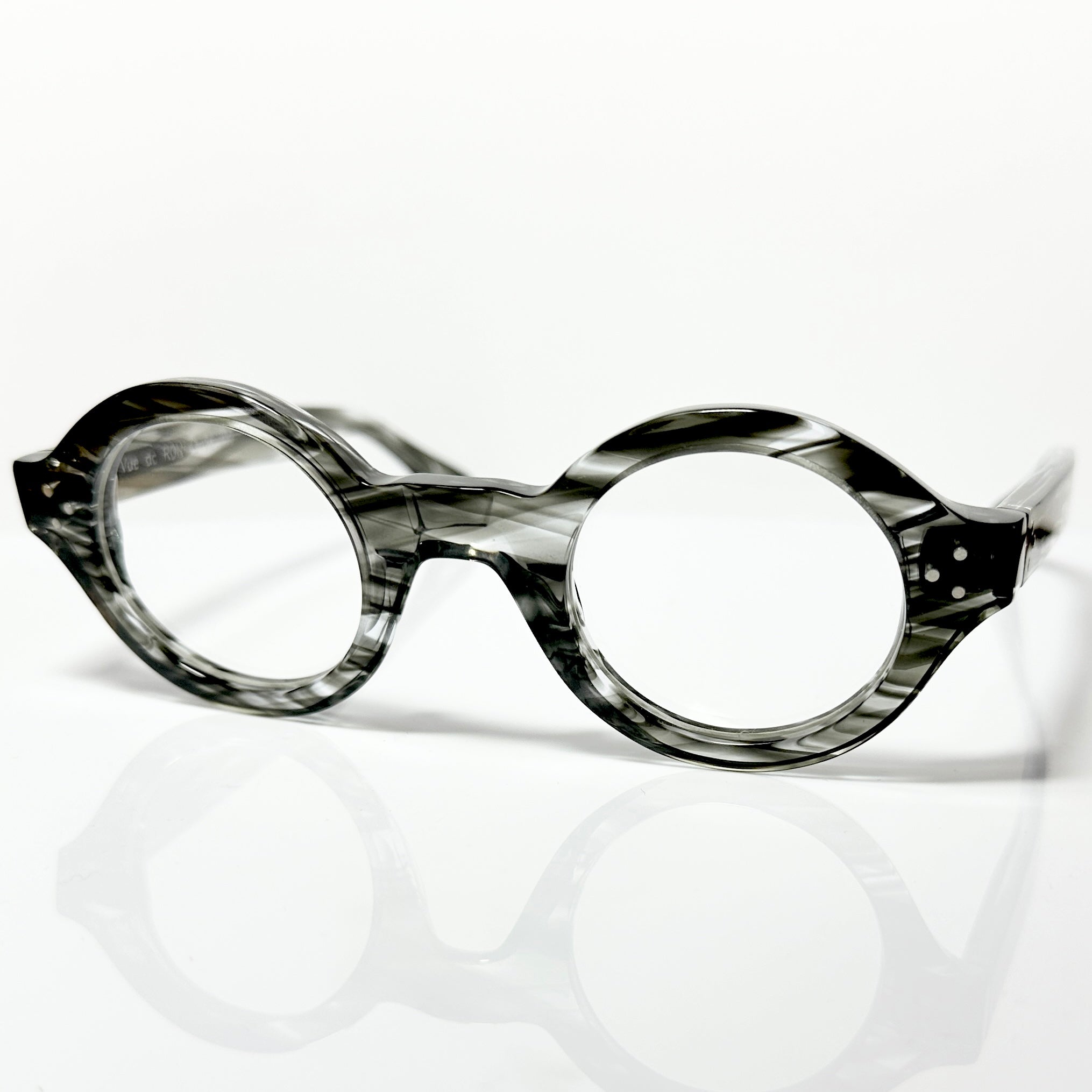 VUE DC RON J20 Unisex Eyeglasses Frame in Flamed Horn - Authentic New