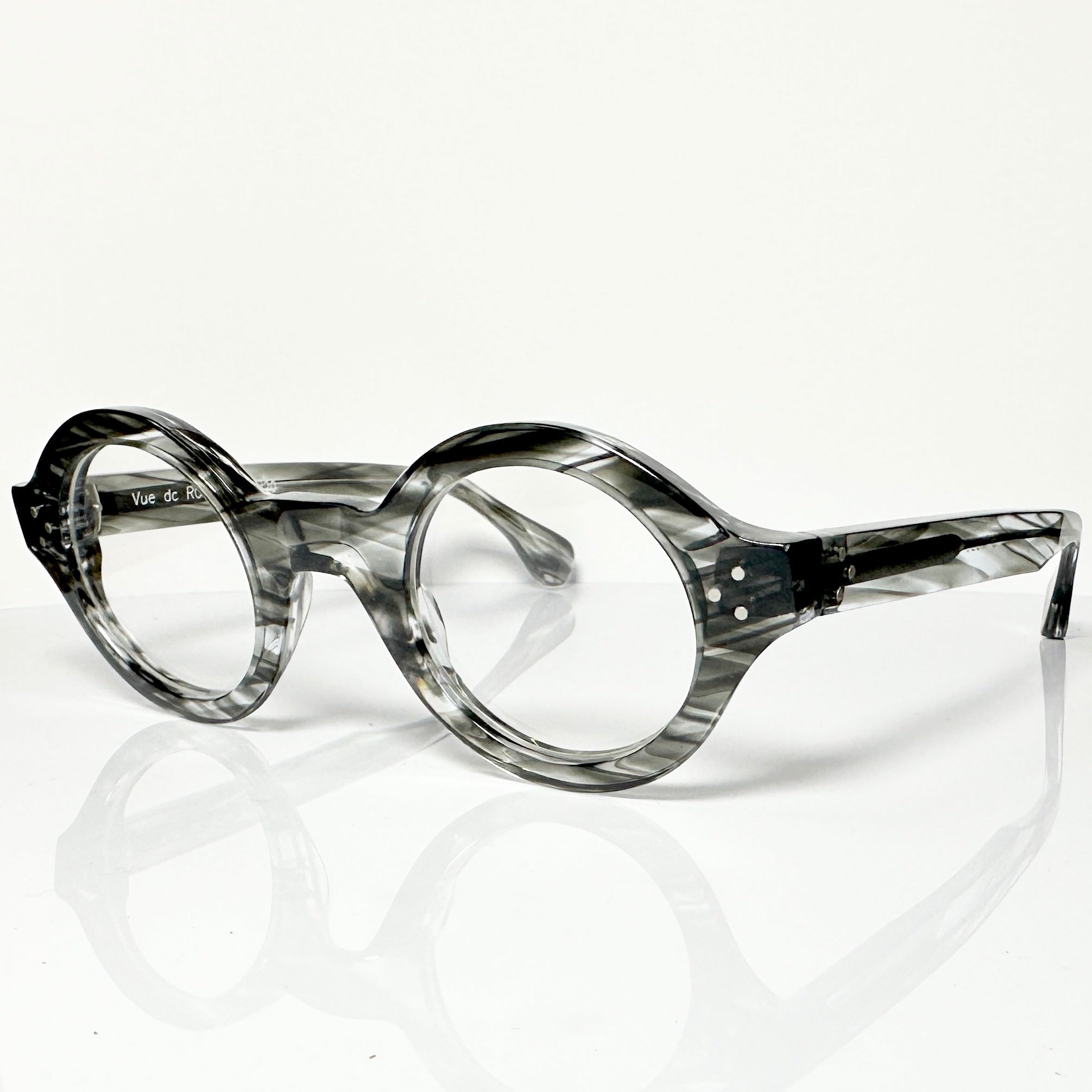 VUE DC RON J20 Unisex Eyeglasses Frame in Flamed Horn - Authentic New