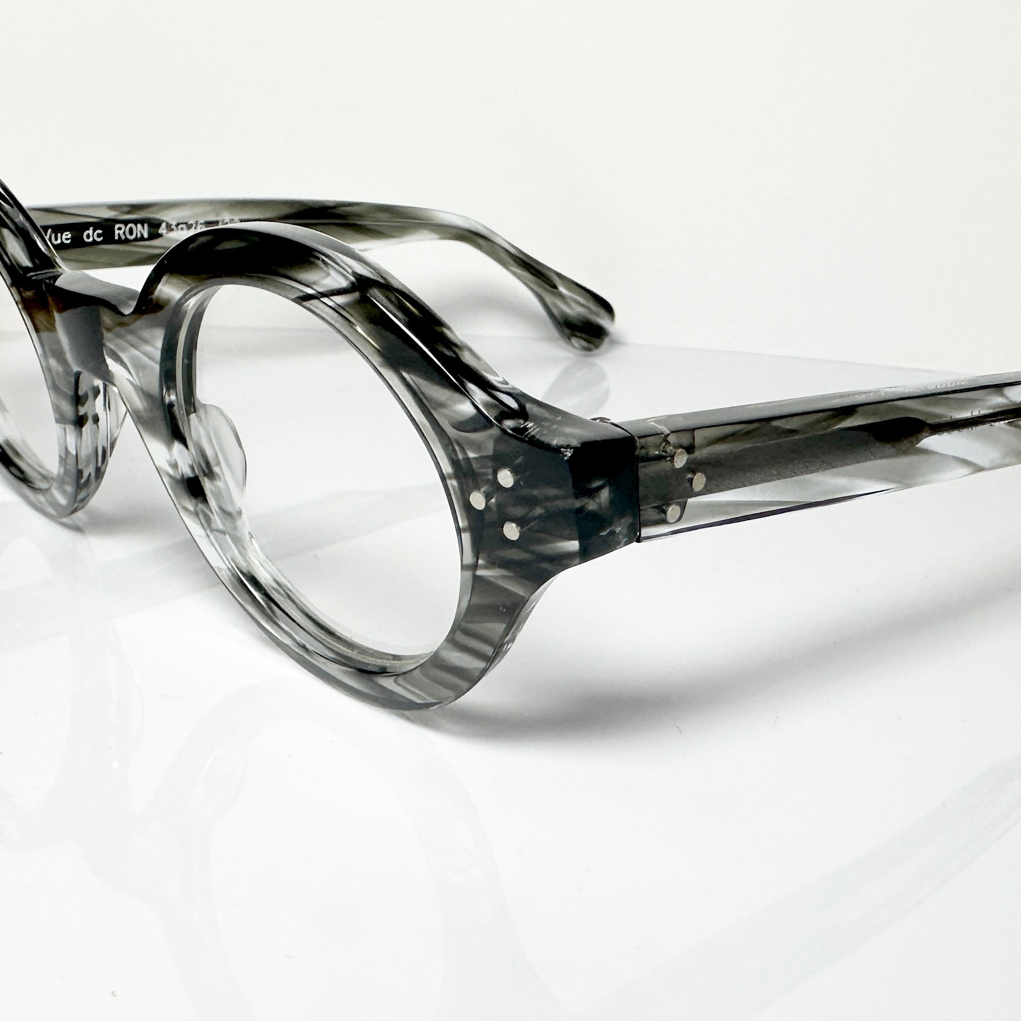 VUE DC RON J20 Unisex Eyeglasses Frame in Flamed Horn - Authentic New