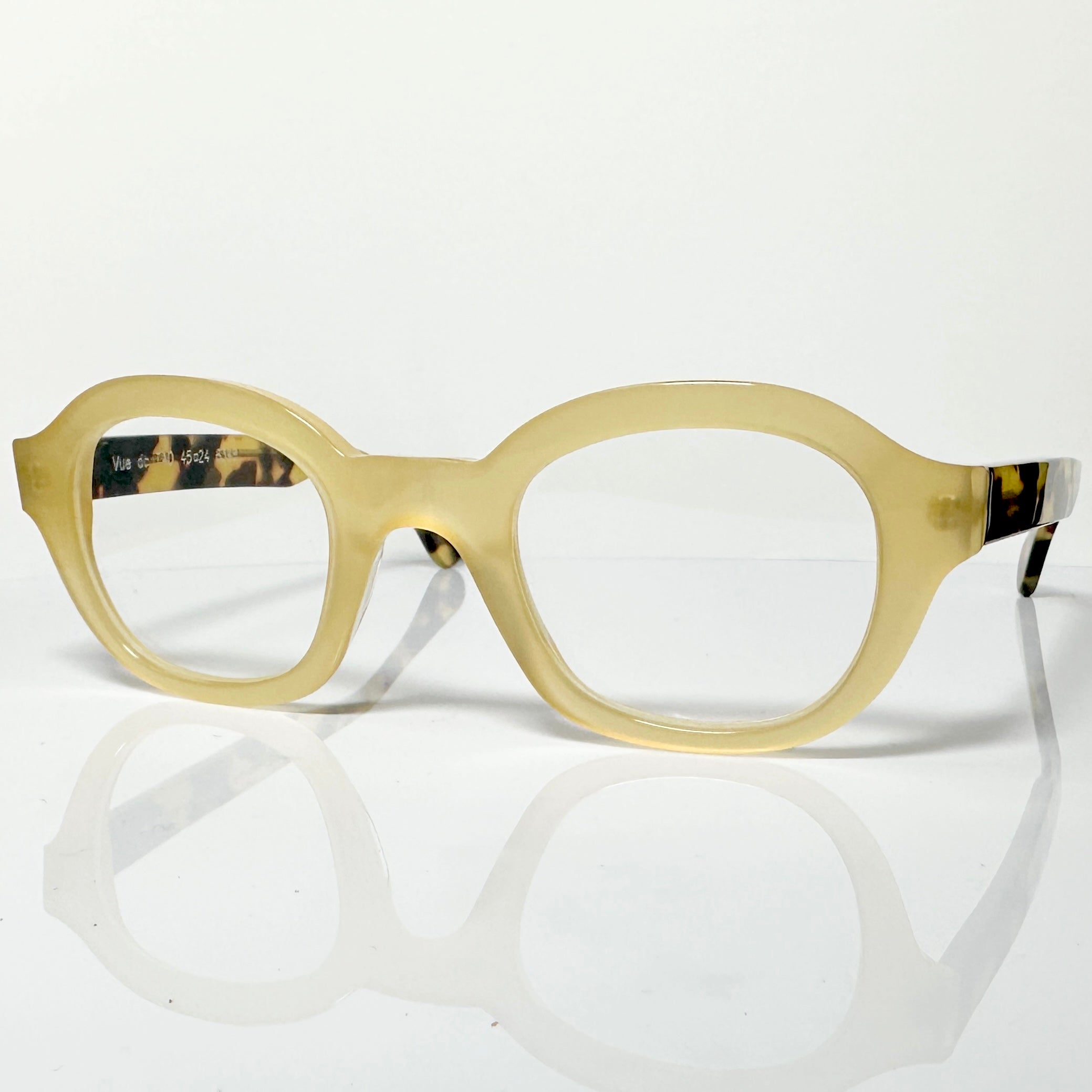 VUE DC TAO Unisex Eyeglasses Frame in Camel/Tortoise - Authentic New