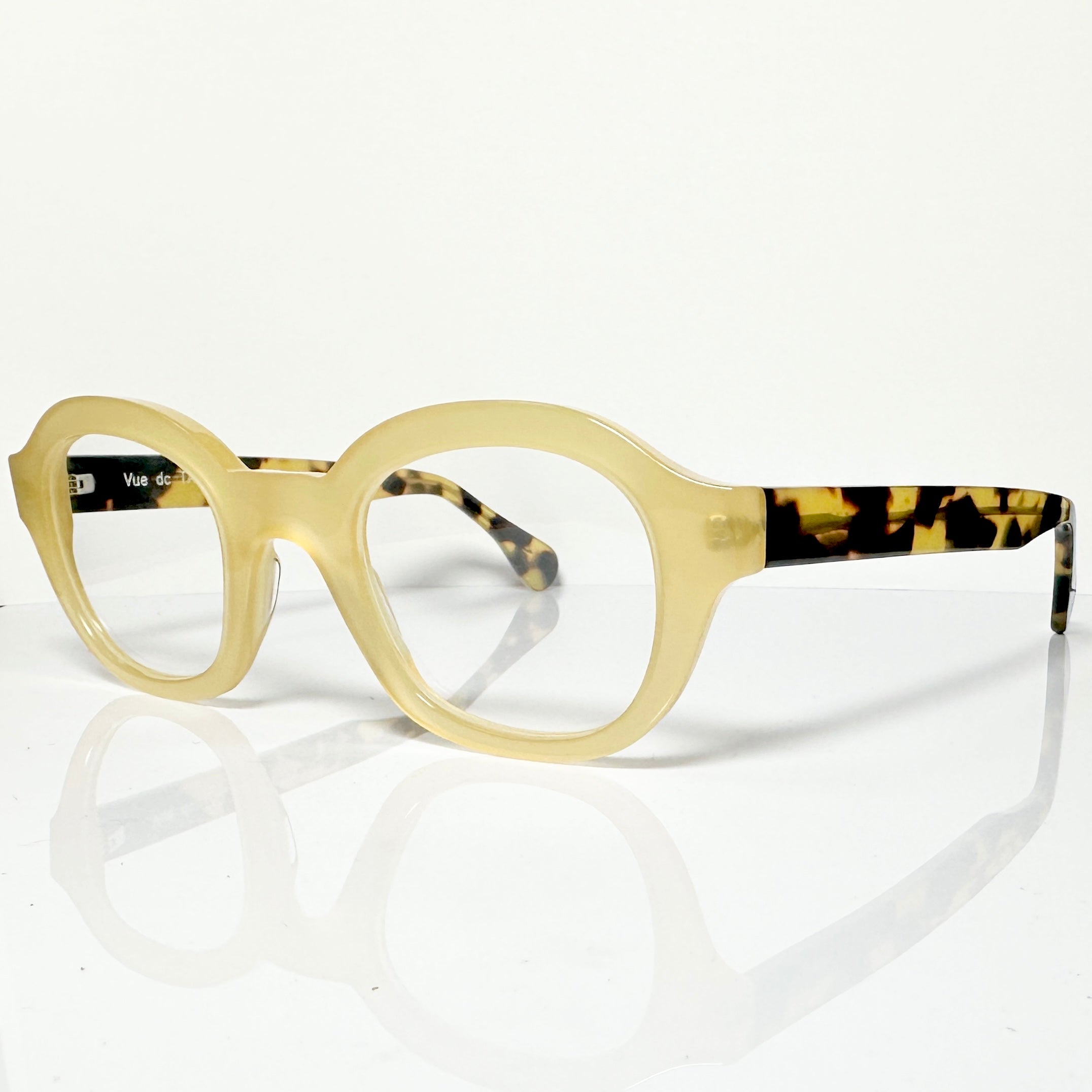 VUE DC TAO Unisex Eyeglasses Frame in Camel/Tortoise - Authentic New