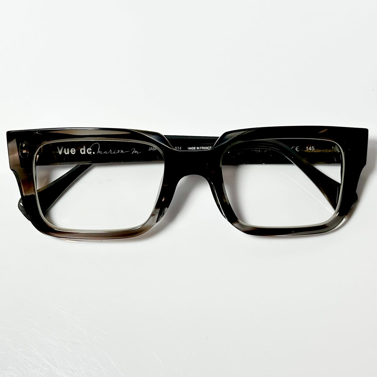 VUE DC JAM 014 Men's Eyeglasses Frame in Marron Flamm - Authentic New