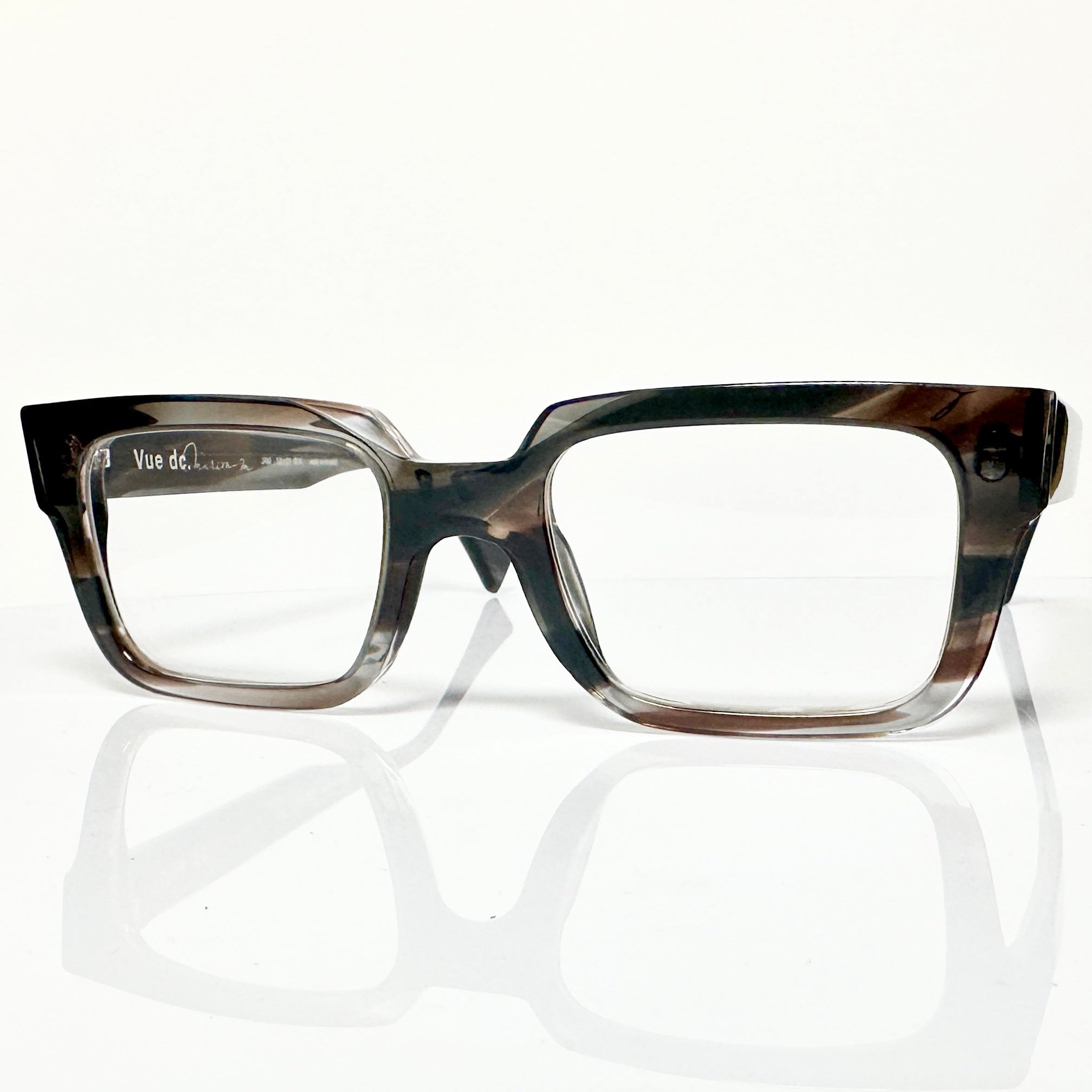 VUE DC JAM 014 Men's Eyeglasses Frame in Marron Flamm - Authentic New