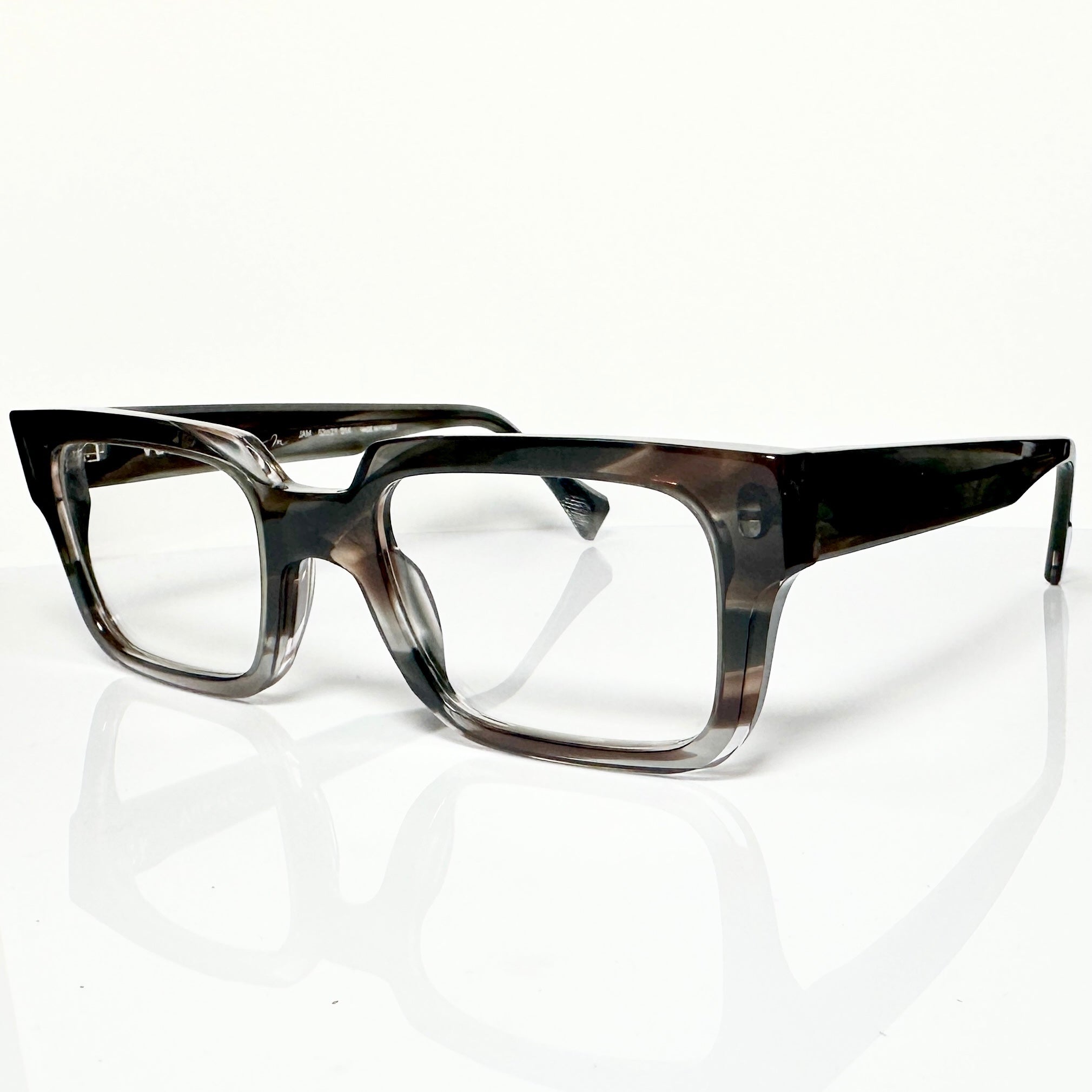 VUE DC JAM 014 Men's Eyeglasses Frame in Marron Flamm - Authentic New