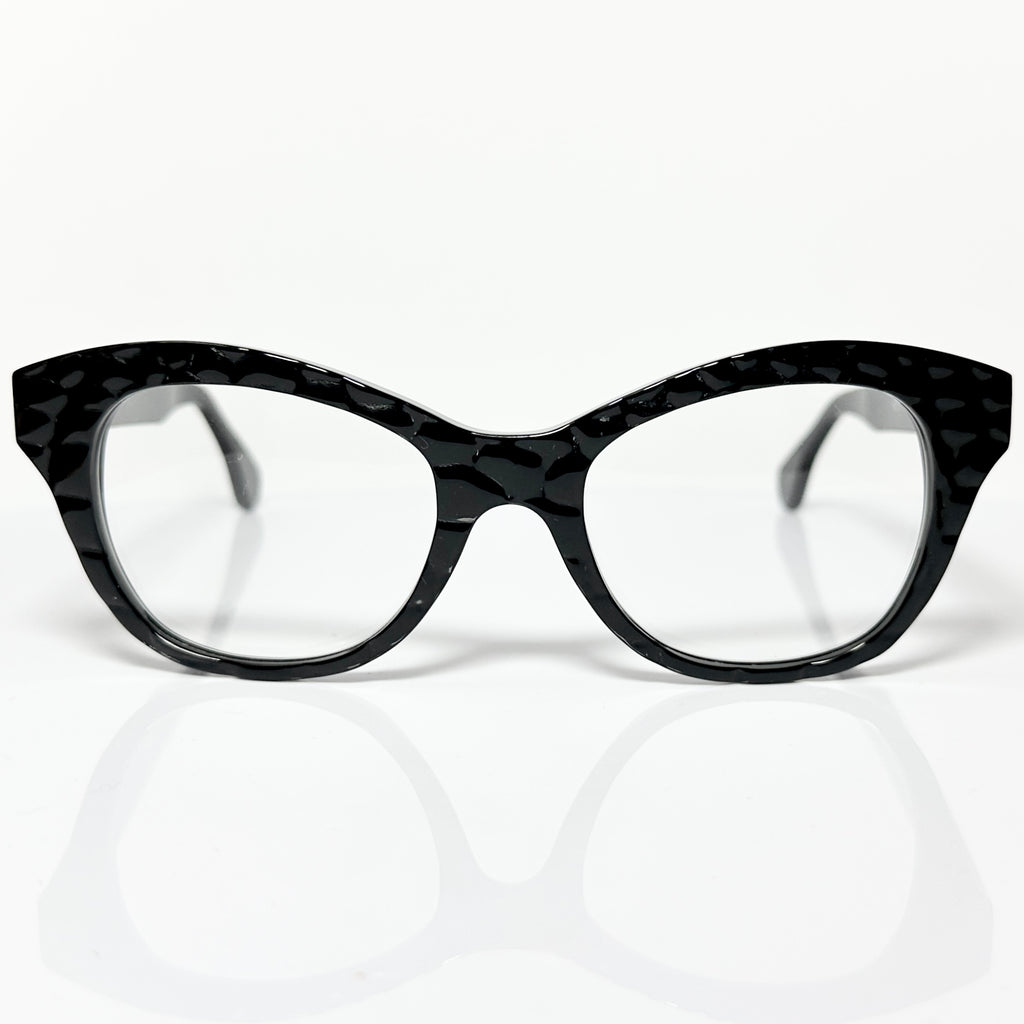 VUE DC KIM C10 Women's Eyeglasses Frame in Crocodile Black - Authentic New