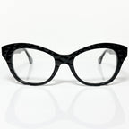 VUE DC KIM C10 Women's Eyeglasses Frame in Crocodile Black - Authentic New