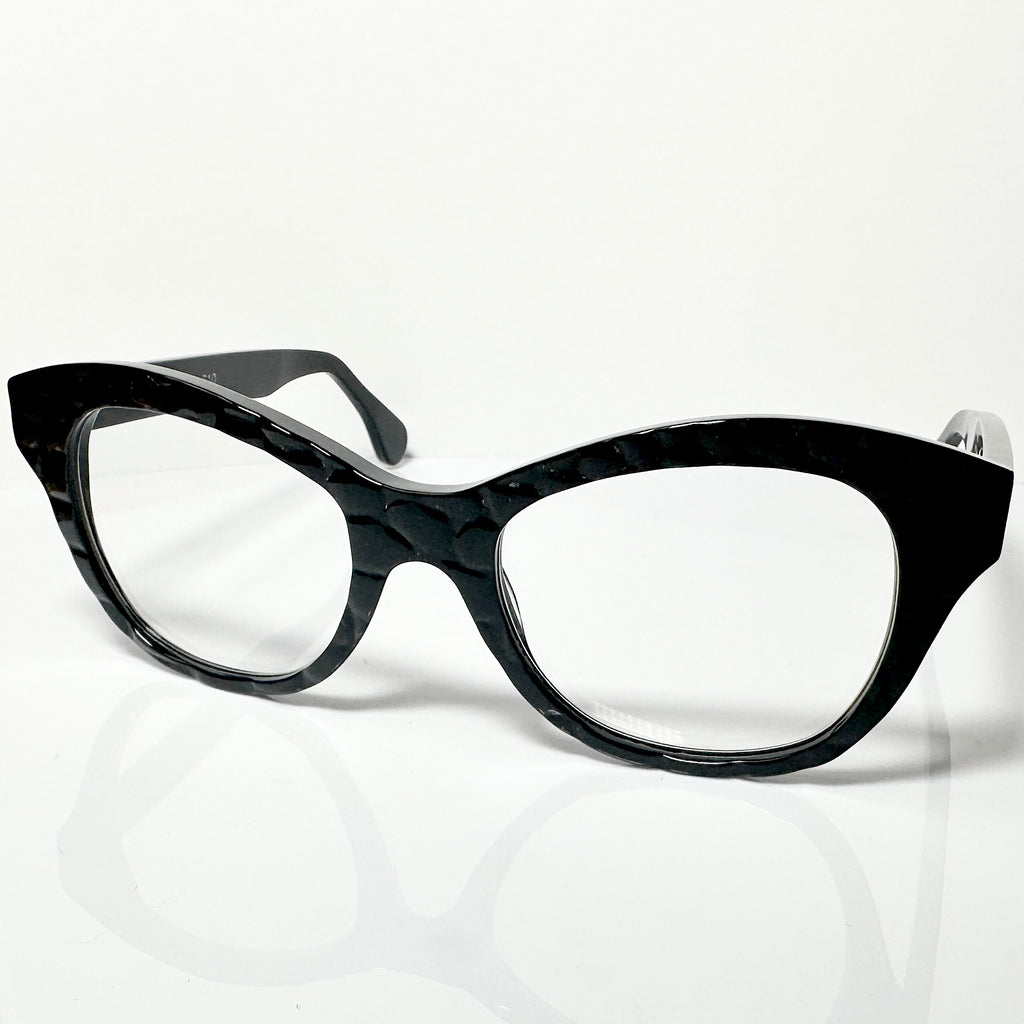 VUE DC KIM C10 Women's Eyeglasses Frame in Crocodile Black - Authentic New