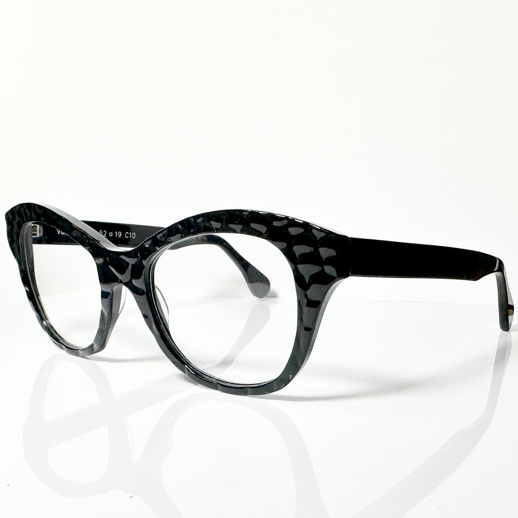 VUE DC KIM C10 Women's Eyeglasses Frame in Crocodile Black - Authentic New