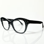 VUE DC KIM C10 Women's Eyeglasses Frame in Crocodile Black - Authentic New