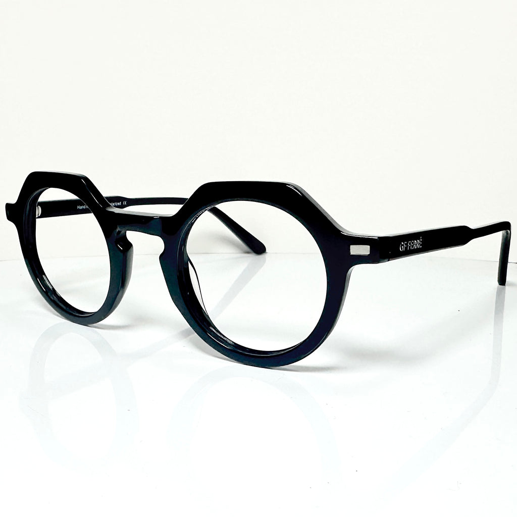 Gianfranco Ferré GFF 1363 Crown Panto Eyeglasses Frames in Black  -Authentic New