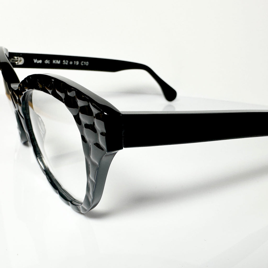 VUE DC KIM C10 Women's Eyeglasses Frame in Crocodile Black - Authentic New