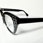 VUE DC KIM C10 Women's Eyeglasses Frame in Crocodile Black - Authentic New