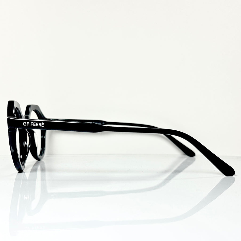 Gianfranco Ferré GFF 1363 Crown Panto Eyeglasses Frames in Black  -Authentic New