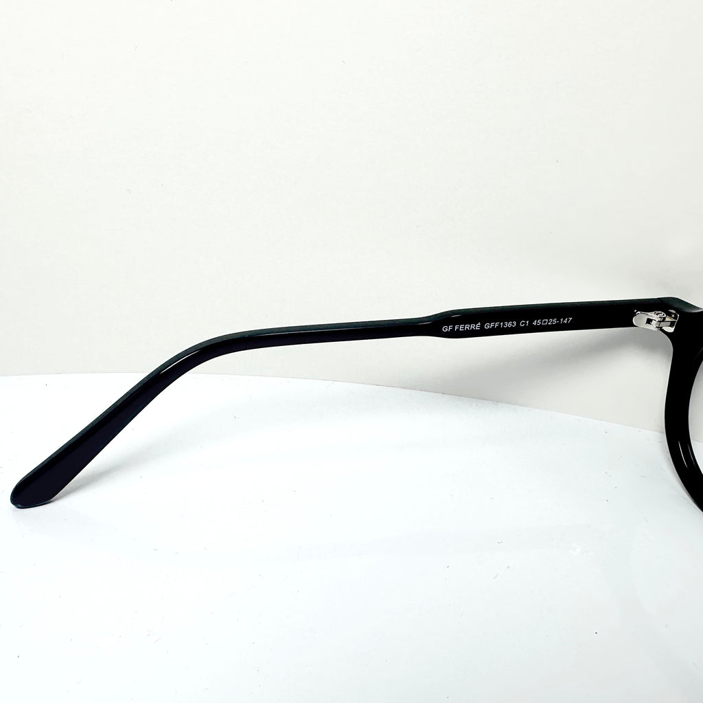 Gianfranco Ferré GFF 1363 Crown Panto Eyeglasses Frames in Black  -Authentic New