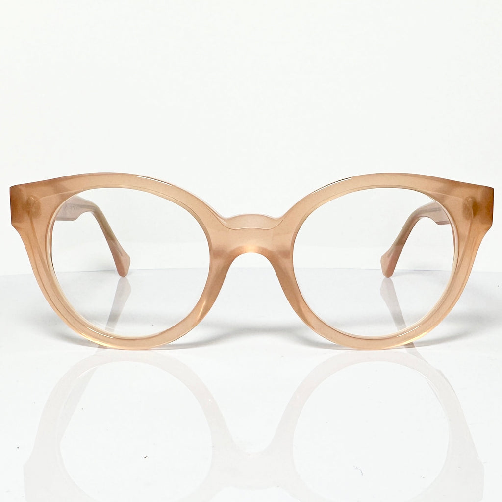 VUE DC GIN Women's Eyeglasses Frame in Orange Opalin - Authentic New