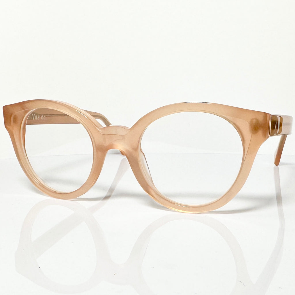 VUE DC GIN Women's Eyeglasses Frame in Orange Opalin - Authentic New