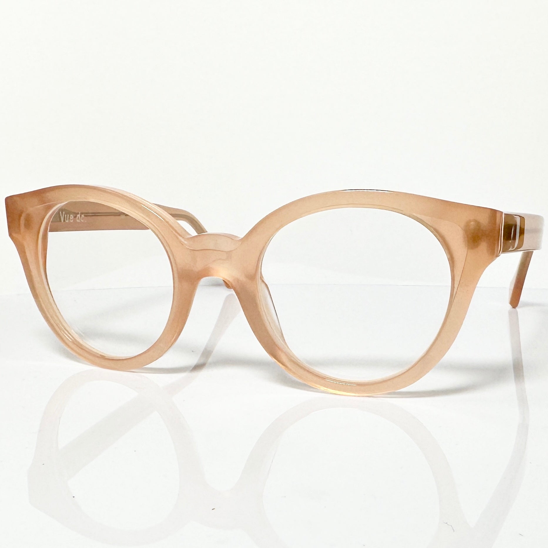 VUE DC GIN Women's Eyeglasses Frame in Orange Opalin - Authentic New