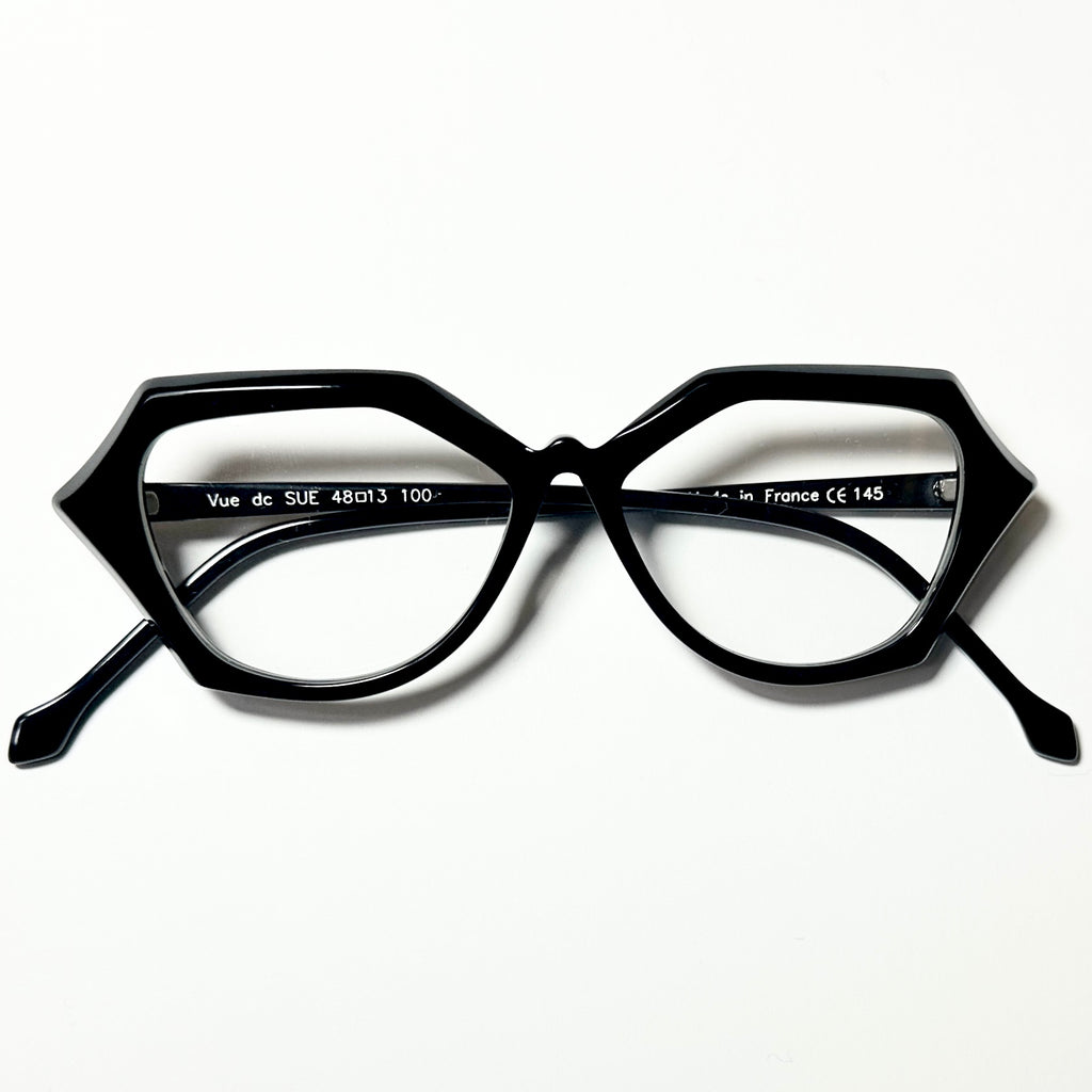 VUE DC SUE Women's Eyeglasses Frame in Black - Authentic New