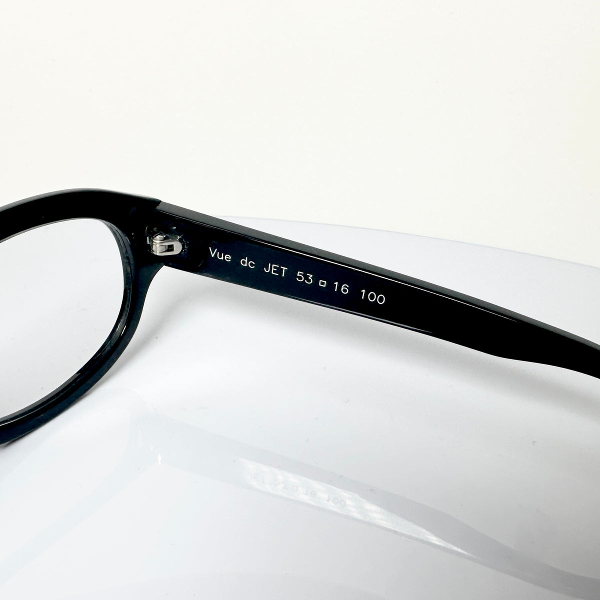 VUE DC JET 100 Unisex Eyeglasses Frame in Black - Authentic New