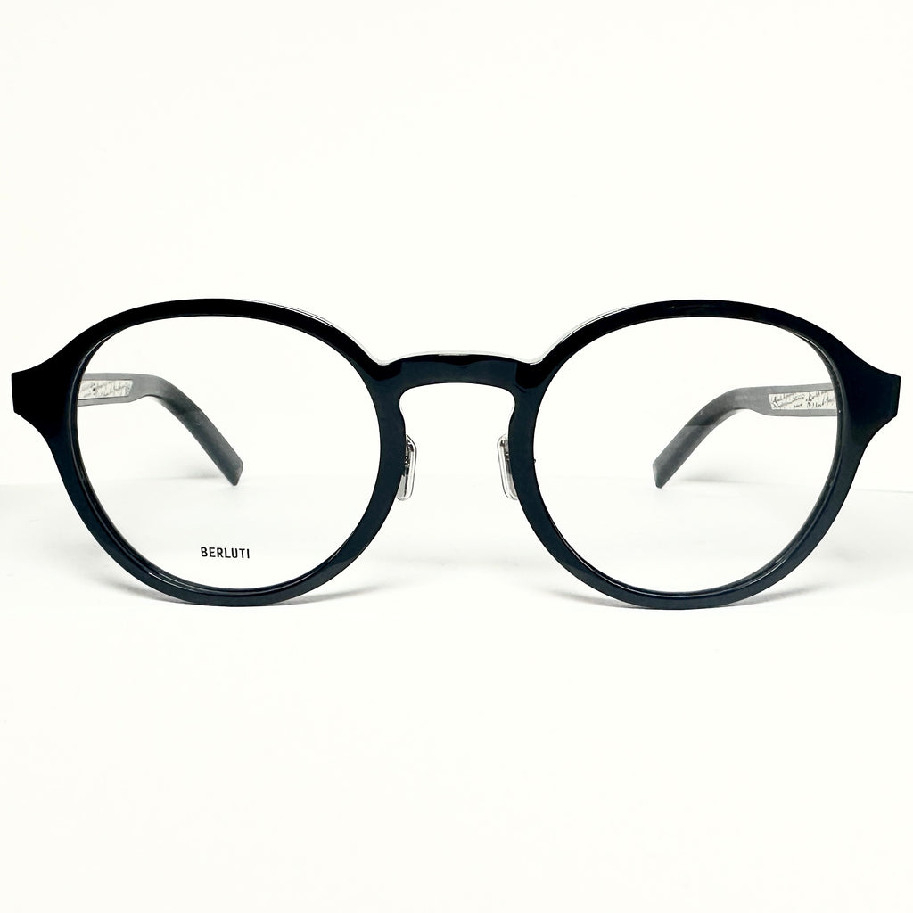 BERLUTI BL50005I 001 Panto Eyeglasses New Authentic