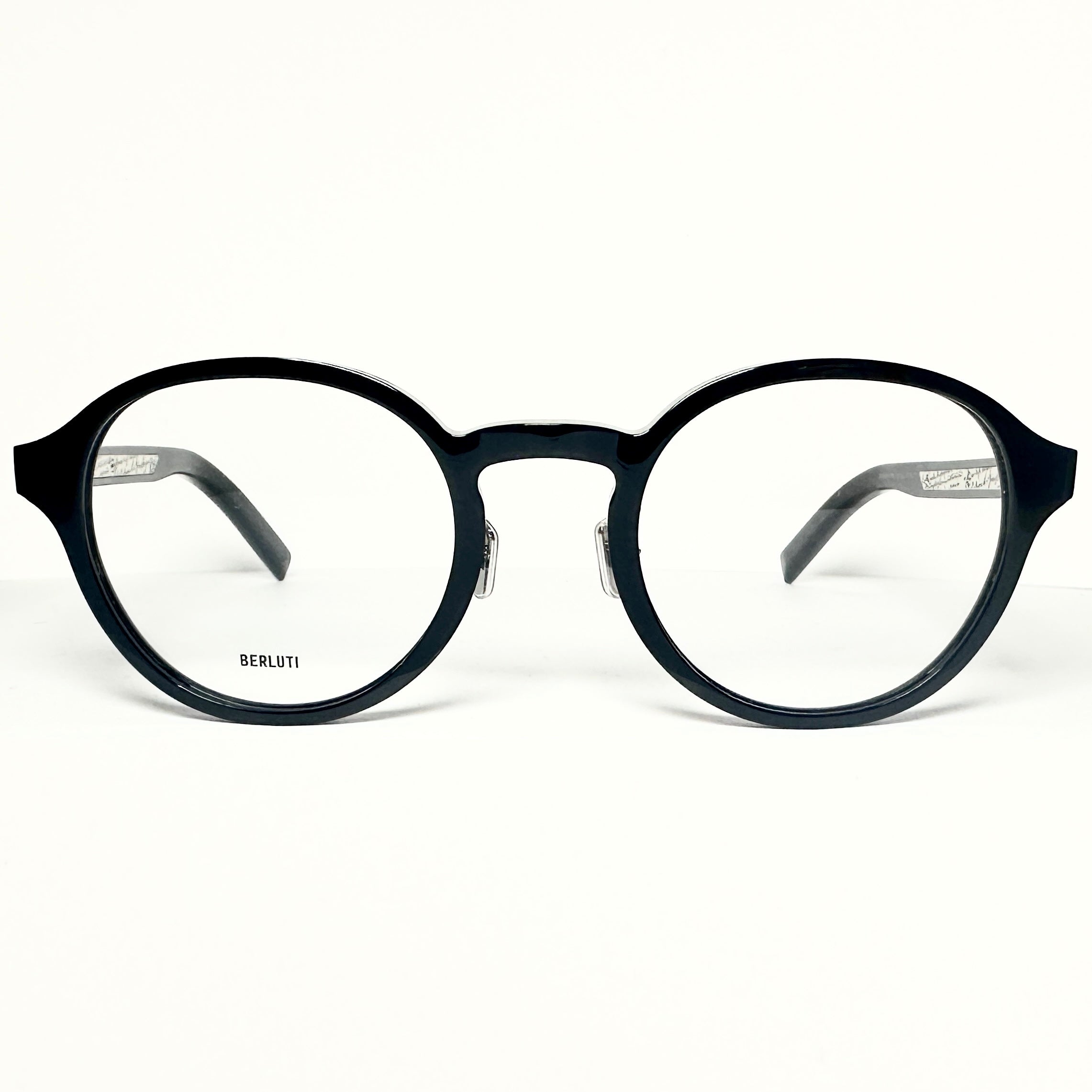 BERLUTI BL50005I 001 Panto Eyeglasses New Authentic