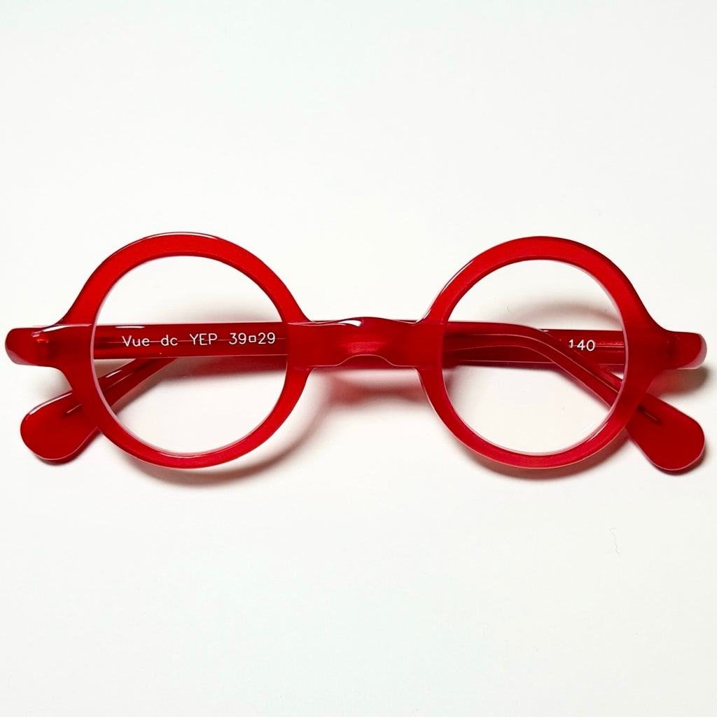 VUE DC  YEP 579 Unisex Eyeglasses Frame in Red - Authentic New