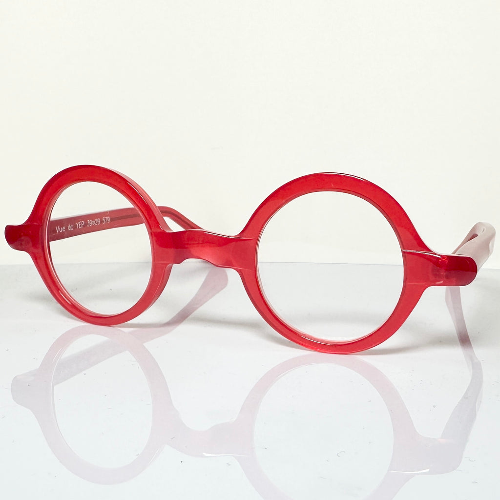 VUE DC  YEP 579 Unisex Eyeglasses Frame in Red - Authentic New