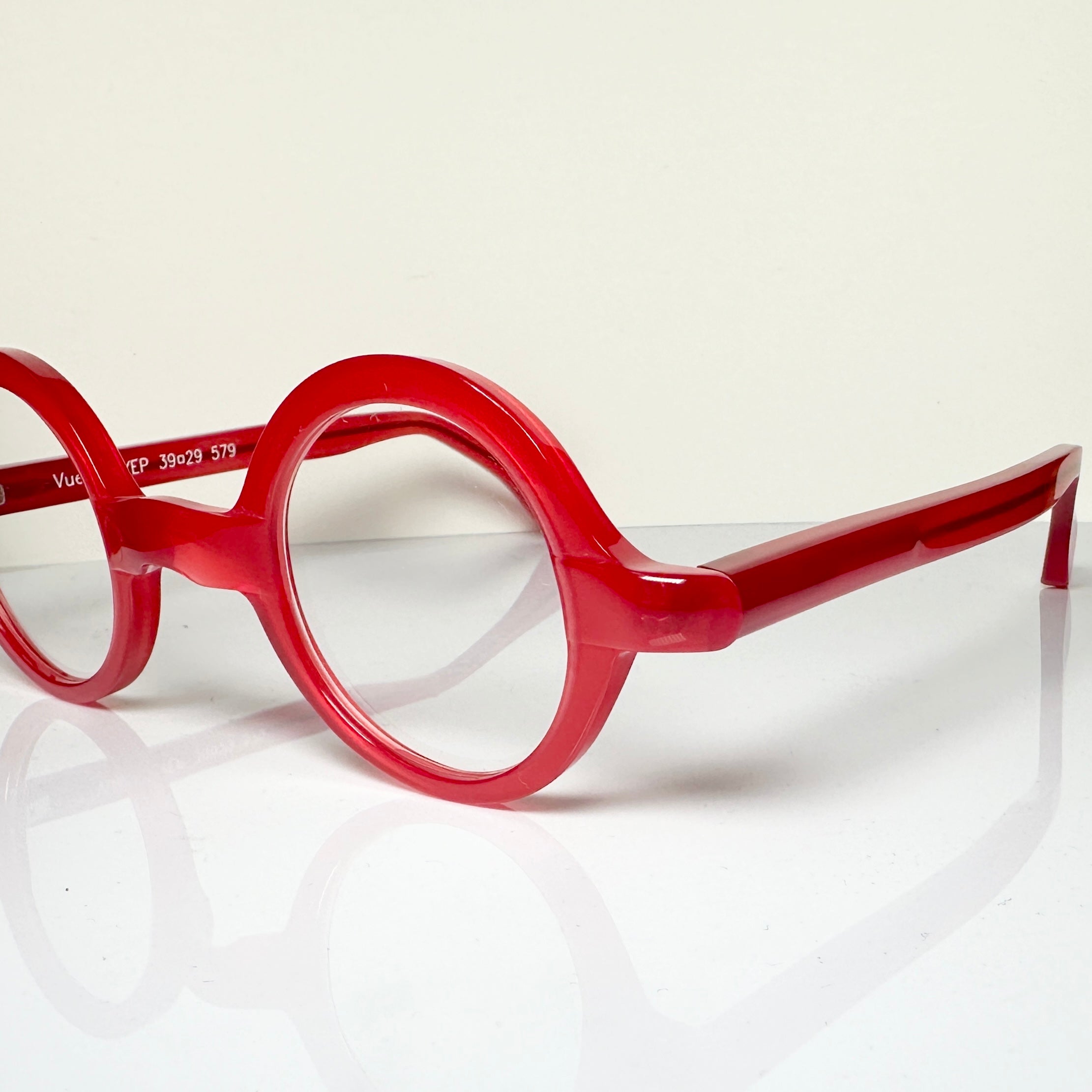 VUE DC  YEP 579 Unisex Eyeglasses Frame in Red - Authentic New