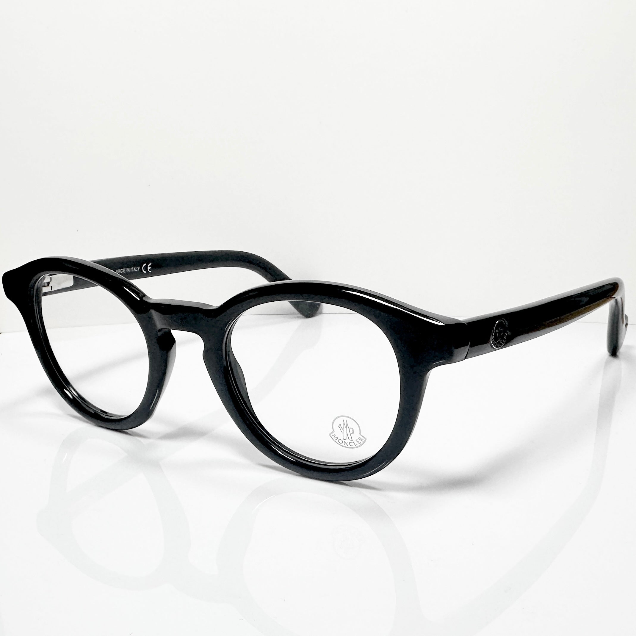 Moncler ML5002 001 Unisex Eyeglasses Frame in Black - Authentic New