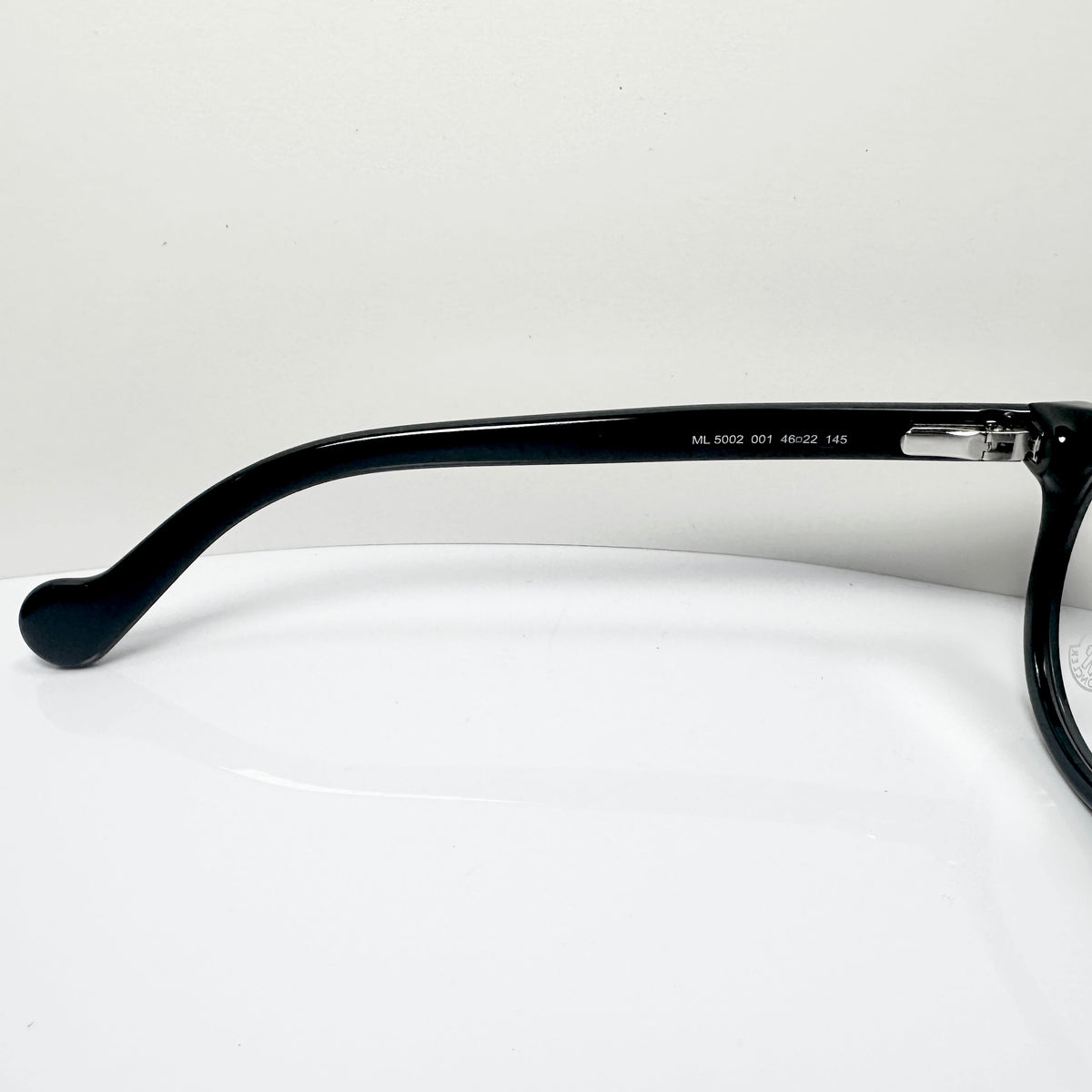 Moncler ML5002 001 Unisex Eyeglasses Frame in Black - Authentic New
