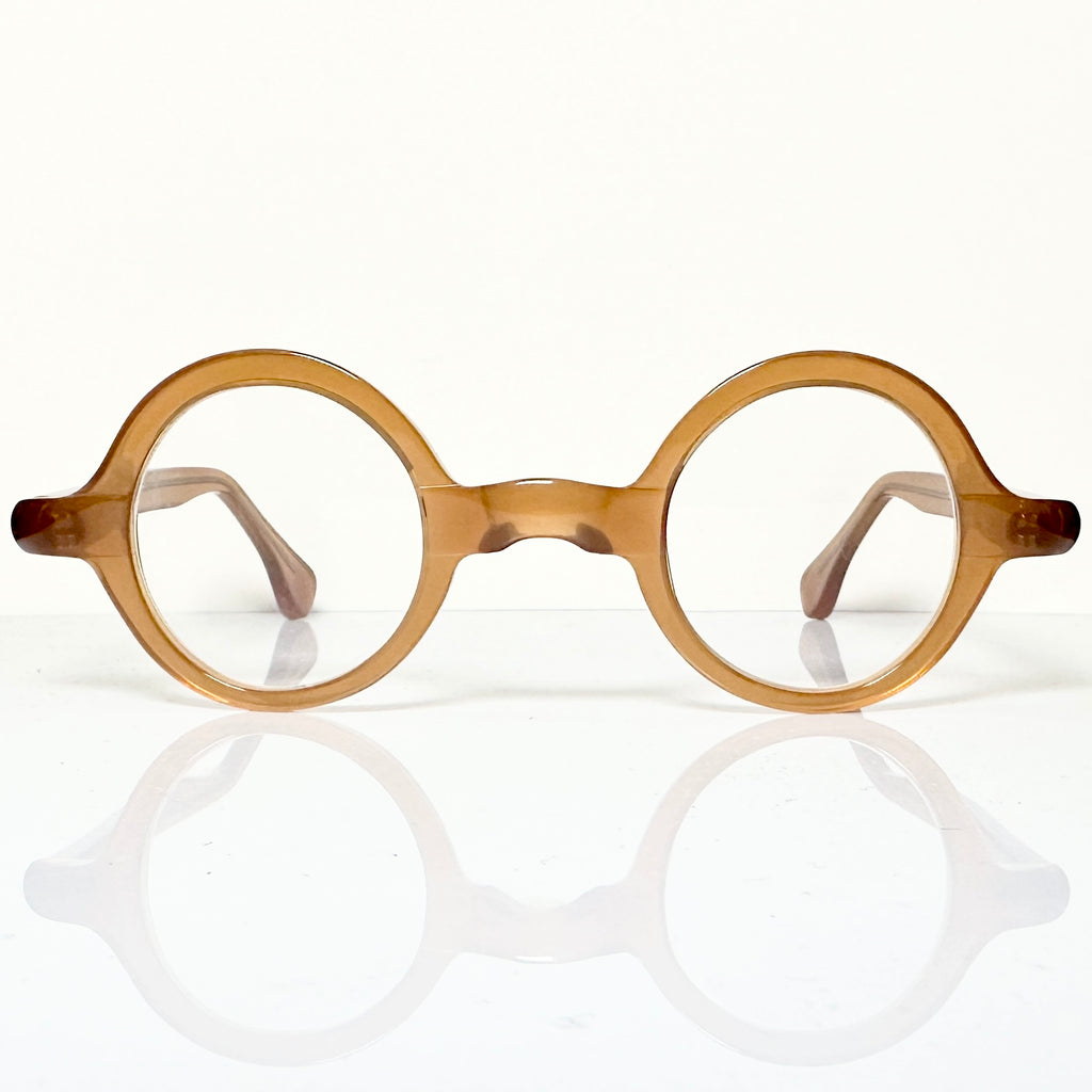 VUE DC YEP 578 Unisex Eyeglasses Frame in Dark Camel - Authentic New